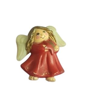 Vintage Angel Pin Brooch Plastic Girl Whimsical